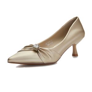 Тонкие туфли на высоком каблуке для женщин POOQ, Champagne