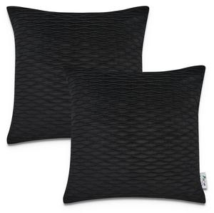 Наволочка Paco Home Cuscino 2 er Set, черный