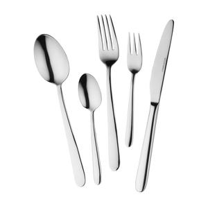 Набор столовых приборов Iowa 18.10, с приятной тактильной поверхностью вневременной шик, подходит для посудомоечной машины Mulex, серебристый