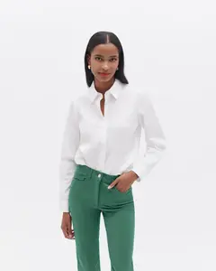 Женская рубашка из 100% хлопка с длинным рукавом Caroll, белый