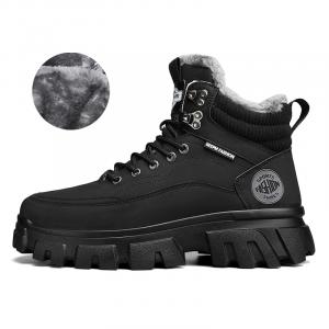 Ботинки Мартин Короткие мужские CAHHRRN, черные (без подкладки)