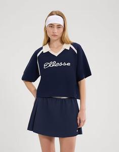 Трикотажное поло с короткими рукавами Brunelli темно-синего цвета Ellesse