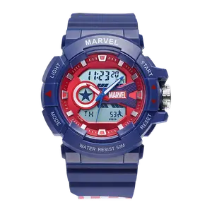 MARVEL Часы Electronic Movement TPU Strap Watch Men's Watch Red Watch Dial MV-81105L