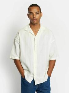 Denim Project Рубашка на пуговицах Regular fit 'DPMDPTEXTURED' цвета Off White