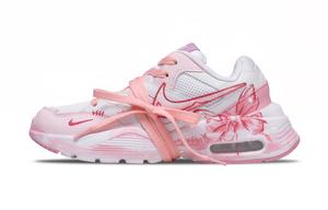 Nike Кроссовки Air Max Fusion с амортизацией, износостойкие, дышащие, низкие, повседневные, для городских пробежек, розовые, женские