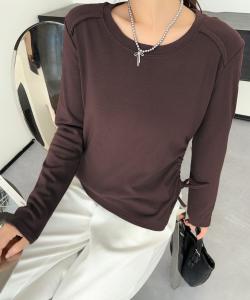 Топ с длинными рукавами и боковой лентой Aimoha - Select -, цвет Chocolate