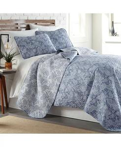 Легкое двустороннее одеяло и накидка Perfect Paisley Southshore Fine Linens, синий