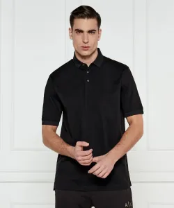 Футболка поло Regular fit Armani Exchange, черный