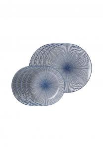 Сервиз на 8 персон Ritzenhoff & Breker Royal Makoto, голубой / белый