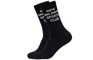 Носки до колена мужские черные New Balance, 1 пара (черная надпись)