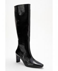 Кожаные сапоги до колена Velencia (женские) Forever & Always Shoes, Black patent leather