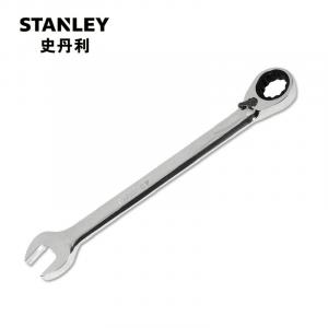 Ключ двойного назначения с открытым зевом Stanley Torx, 16 мм, метрический, полированный, двусторонний, быстродействующий ключ с храповым механизмом 89-473-1L-22