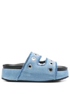 Шлепанцы из денима Inuikii, синий