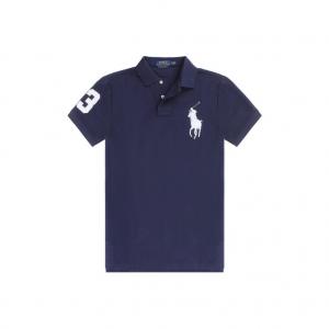 Поло с логотипом Polo Ralph Lauren, синий