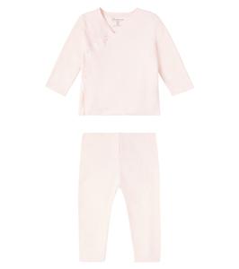 Комплект Baby Julia из хлопкового свитера и штанишек Bonpoint, Rose Pale