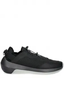 Кроссовки со шнуровкой и сетчатыми вставками EMPORIO ARMANI, черный
