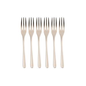 Taste Antique - набор вилок для торта цвета шампанского из нержавеющей стали/PVD, 6 предметов Sambonet, бежевый