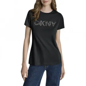 Футболка DKNY Satin Embroidery Edg, черный