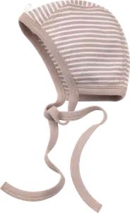 Шапка в полоску белая  коричневый размер 38/39 10шт ALANA