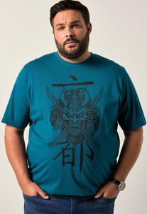 Футболка Men Plus BAUCHFIT HALBARM BRUSTPRINT, Lagoon Green/Green