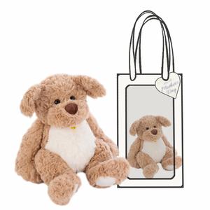 Очаровательная плюшевая игрушка щенка с висячими ушками и колокольчиком, высота 36см/45см Handsome, светло-коричневый