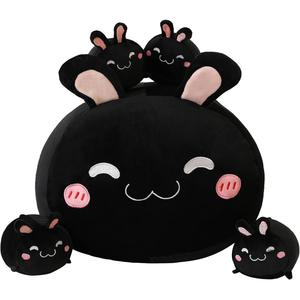 Плюшевая кролик с куклами-малышами, высота 40 см DUOAI