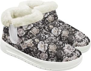 Зимние сапоги для женщин, женская обувь для путешествий, пушистые ботинки для ходьбы, кроссовки с пушистым воротником Cugasmaru, Rose