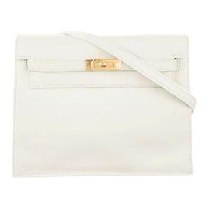 HERMES Сумка через плечо Kelly Danse Swift Leather, кросс-боди женская, 10 Craie Milkshake White