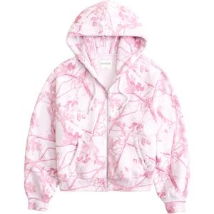 Свитшот женский Abercrombie＆Fitch, светло-розовый