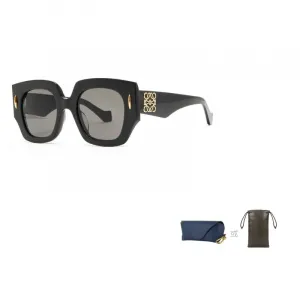 LOEWE Квадратные солнцезащитные очки женские черные, Black