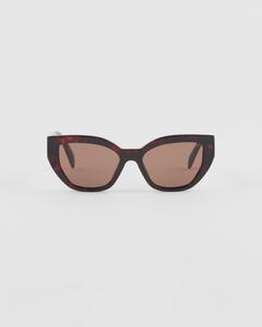 Солнцезащитные очки с логотипом Prada, коричневый