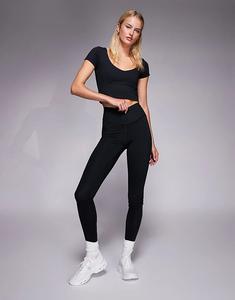 4505 Tall Icon мягкие леггинсы для йоги с облегающим лифом, черного цвета