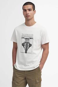 Графика гоночной трассы футболка Barbour International, белый