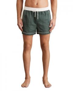 Шорты для плавания с контрастными вставками и шнурком REISS, зеленый