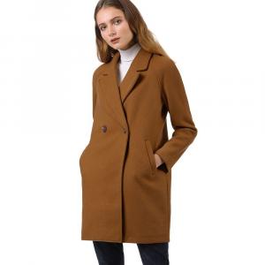 Женское двубортное пальто средней длины с лацканами реглан и длинными рукавами ALLEGRA K, цвет Lake Blue