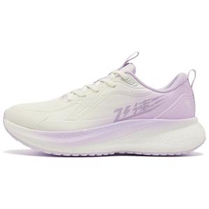QIAODAN Кроссовки для бега с низким верхом, устойчивые к истиранию, с амортизаторами, женские, цвета слоновой кости, белого, фиолетового и облачного цветов