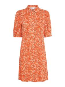 Платье рубашка ICHI Shirt Dress AYA, оранжевый