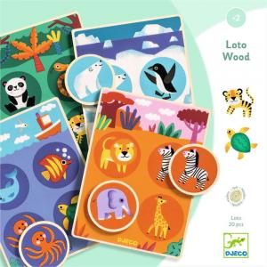 Развивающая игра LOTO ANIMALS OF THE WORLD DJ01615 Djeco