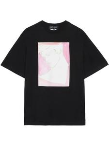 Футболка из хлопка MSGM, черный