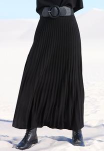 Юбка LASCANA Pleated skirt, Schwarz/Black