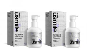 Usmile Зубная паста Sonic Companion для отбеливания зубов, очищения, свежести дыхания и ухода за деснами 170г/170г*2