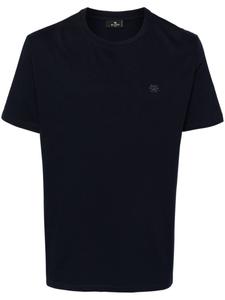 ETRO футболка с вышивкой Pegaso, синий