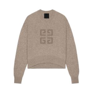Свитер Givenchy Low Shoulders Crewneck Sweater Pumice Beige, желто-коричневый