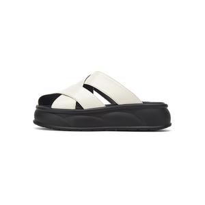 DAPHNE Кожаные мокасины с пэчворком женские бежевые, цвет Beige