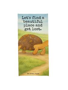 Mr. & Mrs. Panda Полотенце для душа с изображением черепахи, трогательный дизайн    в цвете OZeichenanblue