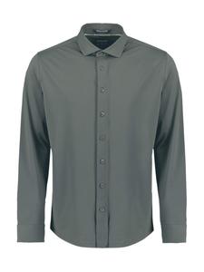 No Excess Рубашка на пуговицах 'Travel' в темно-сером цвете, Regular fit