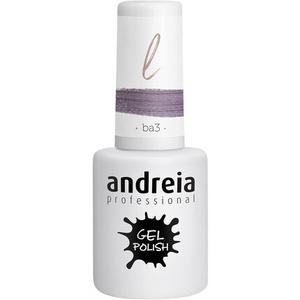 Полуперманентный гель-лак для ногтей для УФ/светодиодной лампы, интенсивный блеск и срок службы 4 недели, цвет Ba3, розовый блеск, 10,5 мл, Andreia
