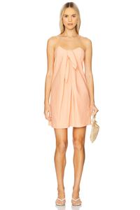 Мини-платье Kaia Caroline Constas, peach pink