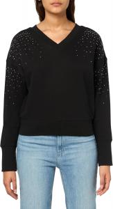 BOSS Women's Elay Sparkle Sweatshirt, Black Currant