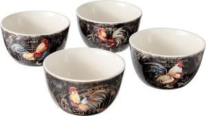 Certified International Gilded Rooster набор/4 мороженицы 13 см, ассорти дизайнов, one size, мультиколор